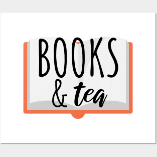 Bookworm books and tea Posters and Art